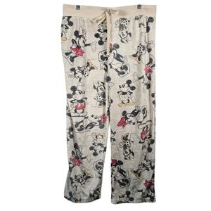 Disney's Mickey Mouse Women's Fleece Pajama Long Pants Size XL Velvety Soft